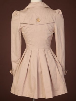 Lady suit khaki made four fastener design - Click Image to Close